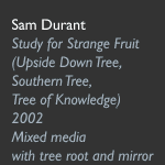 Sam Durant, Study for Strange Fruit (Upside Down Tree, Southern Tree, Tree of Knowledge) 2002